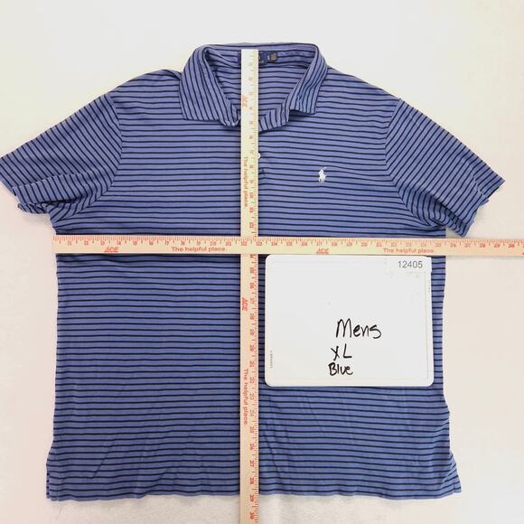 Polo Ralph Lauren Casual Collared Short Sleeve Polo Shirt Mens Size XL Blue - Picture 5 of 9